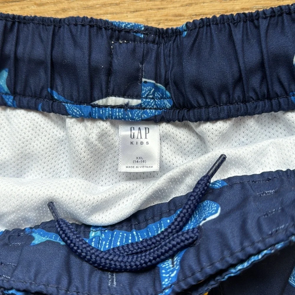 Old Navy Swim Trunks navy sharks size XXL NWT